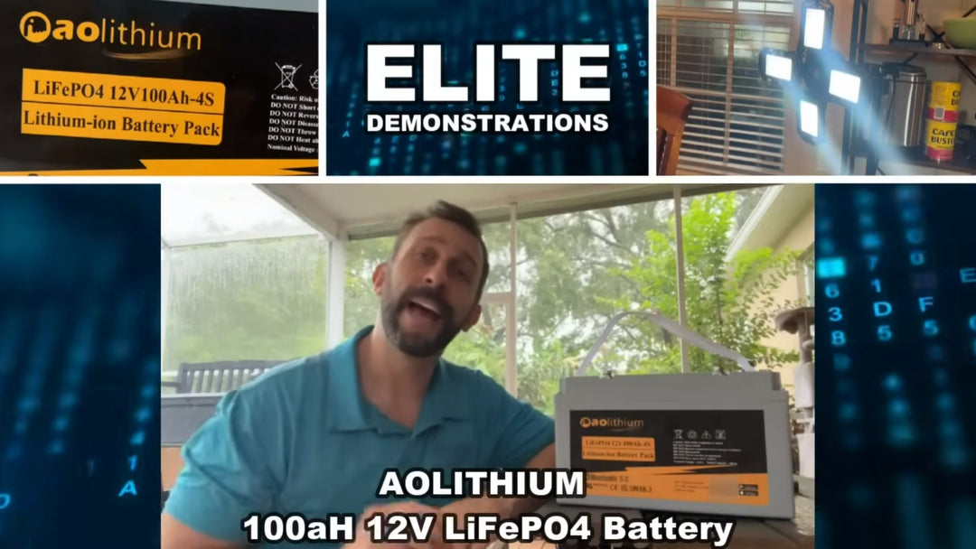 AOLITHIUM 100ah Lithium Battery 12 Volt LiFePO4 Battery